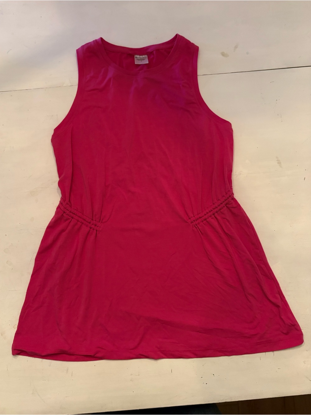 Athleta Hot Pink Athletic Long Tank Top